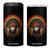 Bigfoot Native American Chief Sasquatch Wearing Headdress 4 in 1 Can Cooler Tumbler TS11 One Size: 16 oz Black Print Your Wear