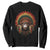 Bigfoot Native American Chief Sasquatch Wearing Headdress Sweatshirt TS11 Black Print Your Wear