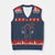 Native American Bigfoot Sasquatch Petroglyph Cave Art V-Neck Knit Sweater Vest - Print Your Wear