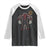 Native American Bigfoot Sasquatch Petroglyph Cave Art Raglan Shirt TS11 Black White Print Your Wear