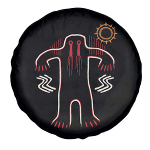 Native American Bigfoot Sasquatch Petroglyph Cave Art Spare Tire Cover TS11 Print Your Wear
