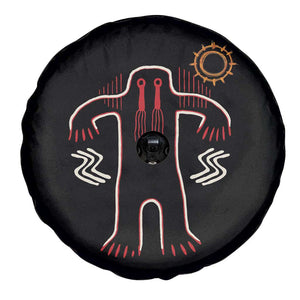 Native American Bigfoot Sasquatch Petroglyph Cave Art Spare Tire Cover TS11 Print Your Wear