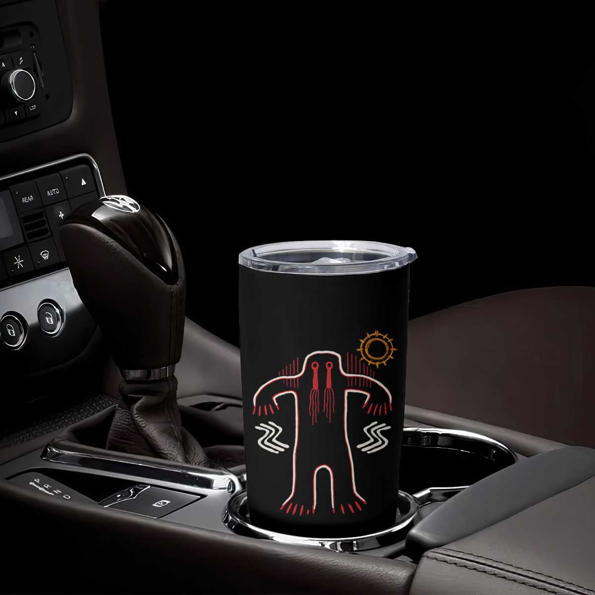 Native American Bigfoot Sasquatch Petroglyph Cave Art Tumbler Cup TS11 Print Your Wear