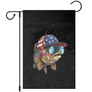 Funny Patriot American Flag Bass Fish Fishing Garden Flag TS11 Black Print Your Wear