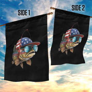 Funny Patriot American Flag Bass Fish Fishing Garden Flag TS11 Print Your Wear