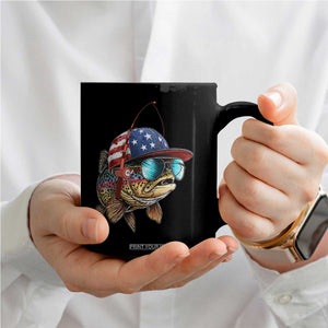Funny Patriot American Flag Bass Fish Fishing Coffee Mug TS11 Print Your Wear