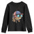 Funny Patriot American Flag Bass Fish Fishing Youth Sweatshirt TS11 Black Print Your Wear