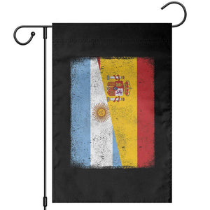Spain Argentina Half Flag Spanish Argentinian Roots Garden Flag
