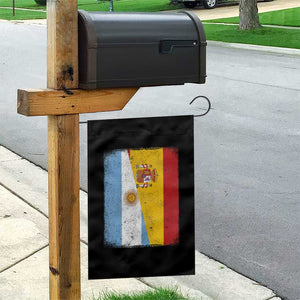 Spain Argentina Half Flag Spanish Argentinian Roots Garden Flag
