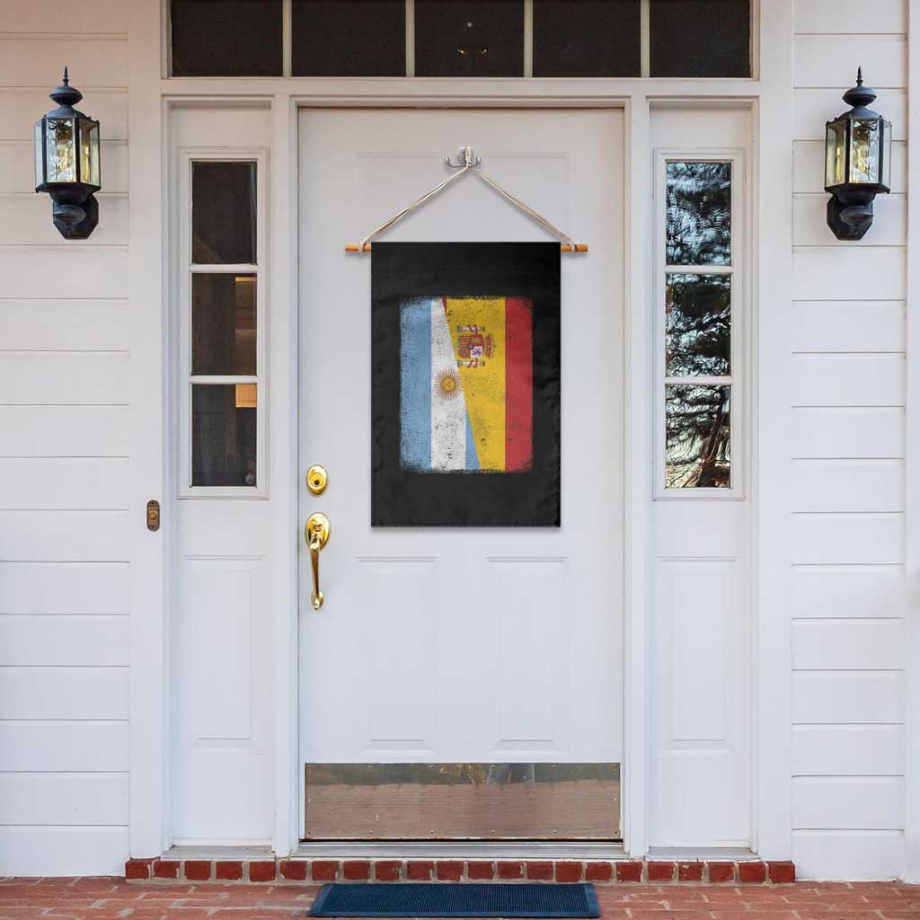 Spain Argentina Half Flag Spanish Argentinian Roots Garden Flag