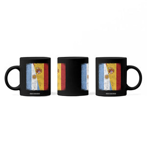 Spain Argentina Half Flag Spanish Argentinian Roots Coffee Mug
