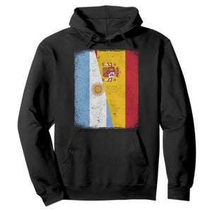 Spain Argentina Half Flag Spanish Argentinian Roots Hoodie
