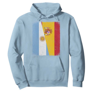 Spain Argentina Half Flag Spanish Argentinian Roots Hoodie