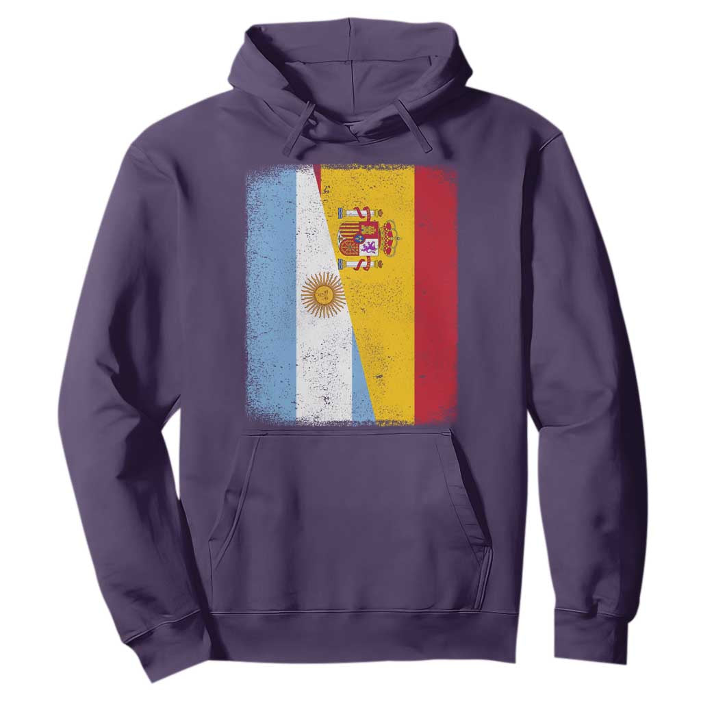 Spain Argentina Half Flag Spanish Argentinian Roots Hoodie