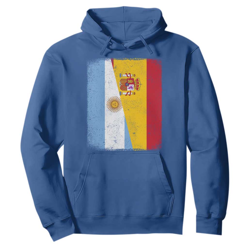 Spain Argentina Half Flag Spanish Argentinian Roots Hoodie