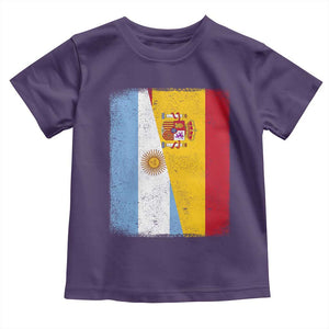 Spain Argentina Half Flag Spanish Argentinian Roots Toddler T Shirt