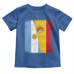Spain Argentina Half Flag Spanish Argentinian Roots Toddler T Shirt