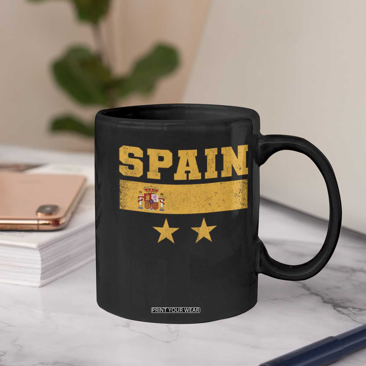 Spain Champions 2026 Second Star Coffee Mug Espana Coat of Arms