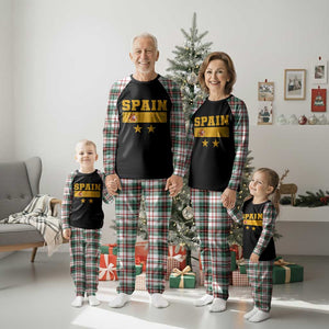 Spain Champions 2026 Second Star Plaid Pajama Set Espana Coat of Arms