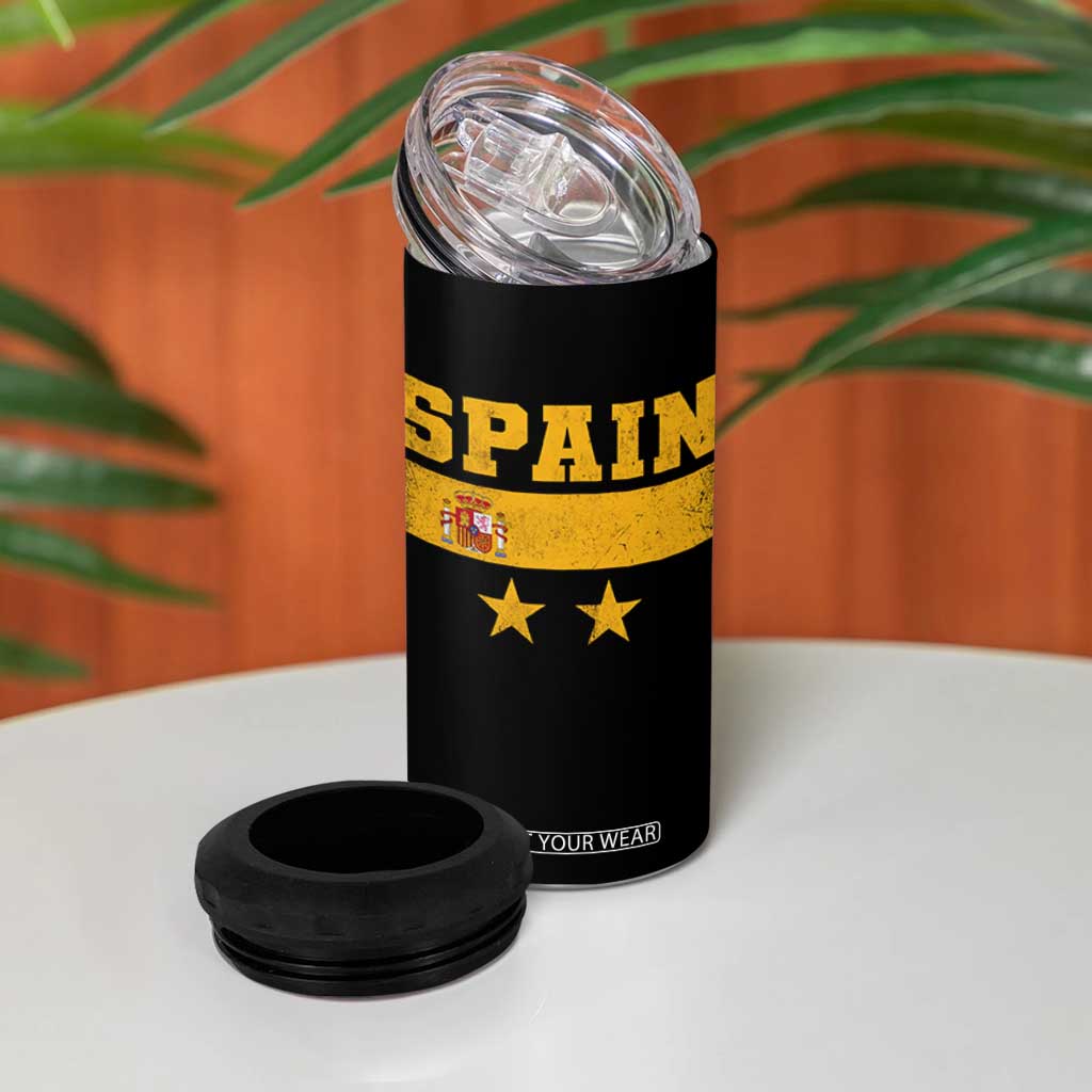 Spain Champions 2026 Second Star 4 in 1 Can Cooler Tumbler Espana Coat of Arms