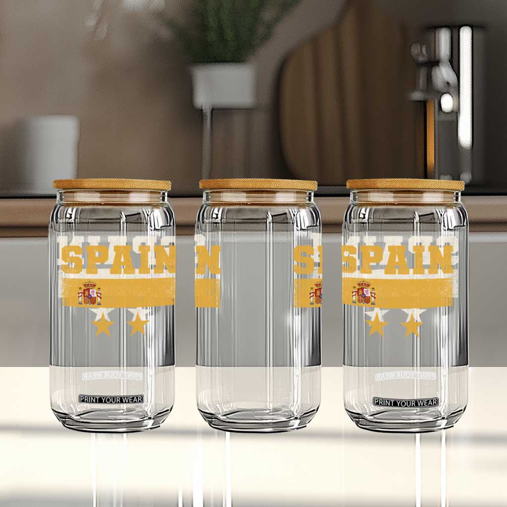 Spain Champions 2026 Second Star Glass Can Espana Coat of Arms