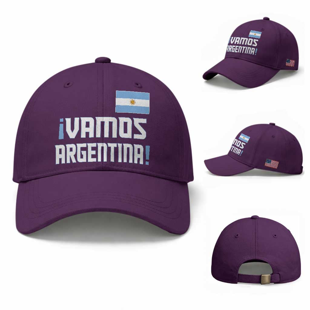 Vamos Argentina Baseball Cap Sol De May Argentinian Flag National Pride