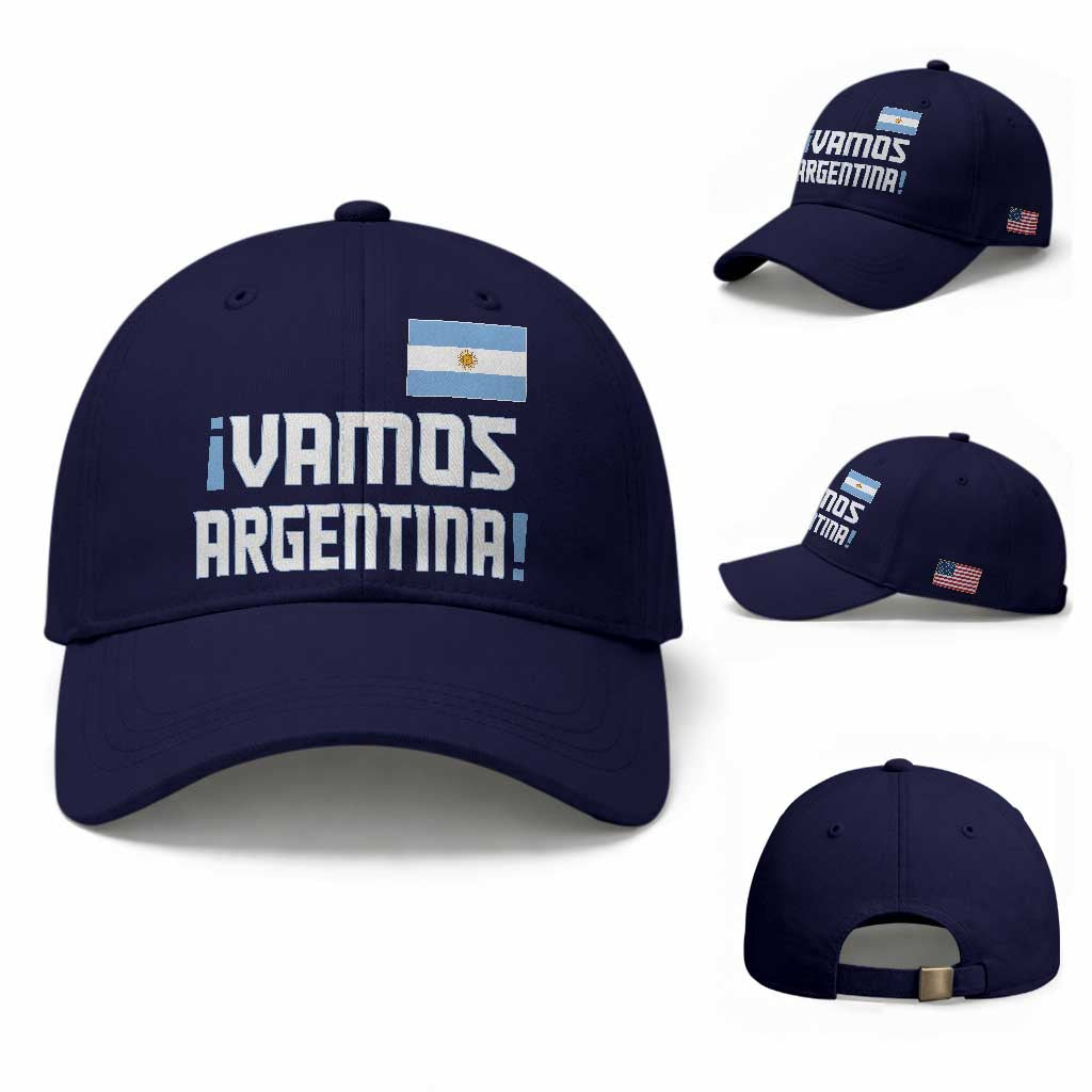 Vamos Argentina Baseball Cap Sol De May Argentinian Flag National Pride