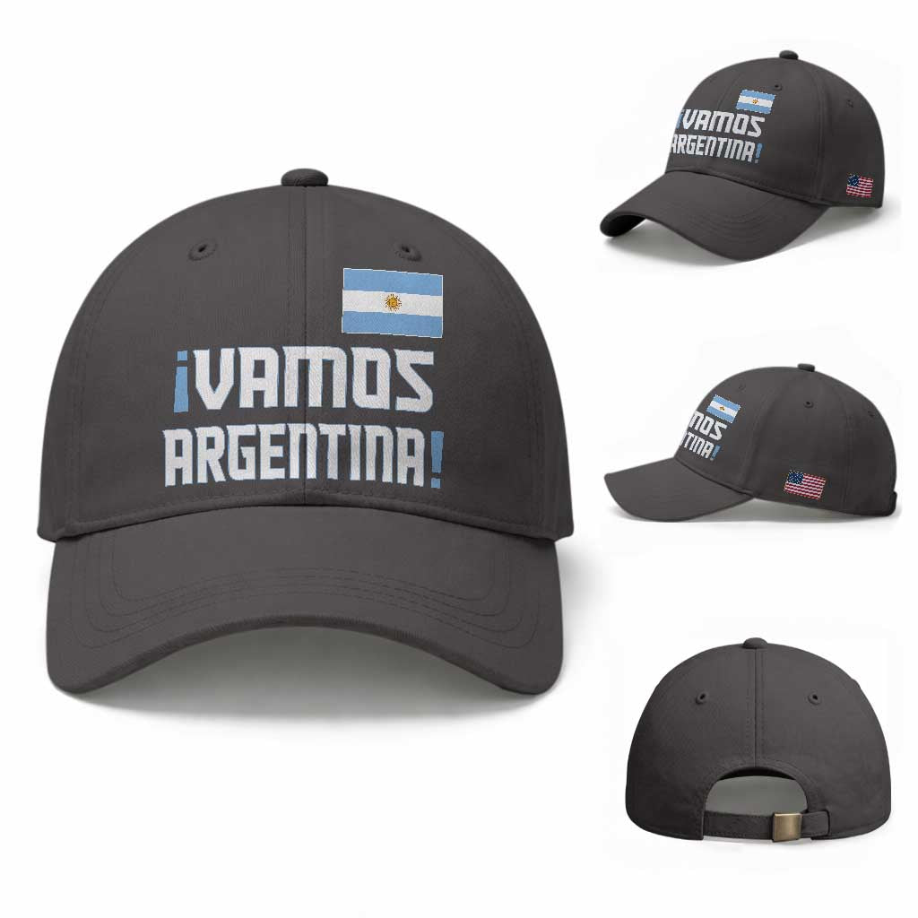 Vamos Argentina Baseball Cap Sol De May Argentinian Flag National Pride