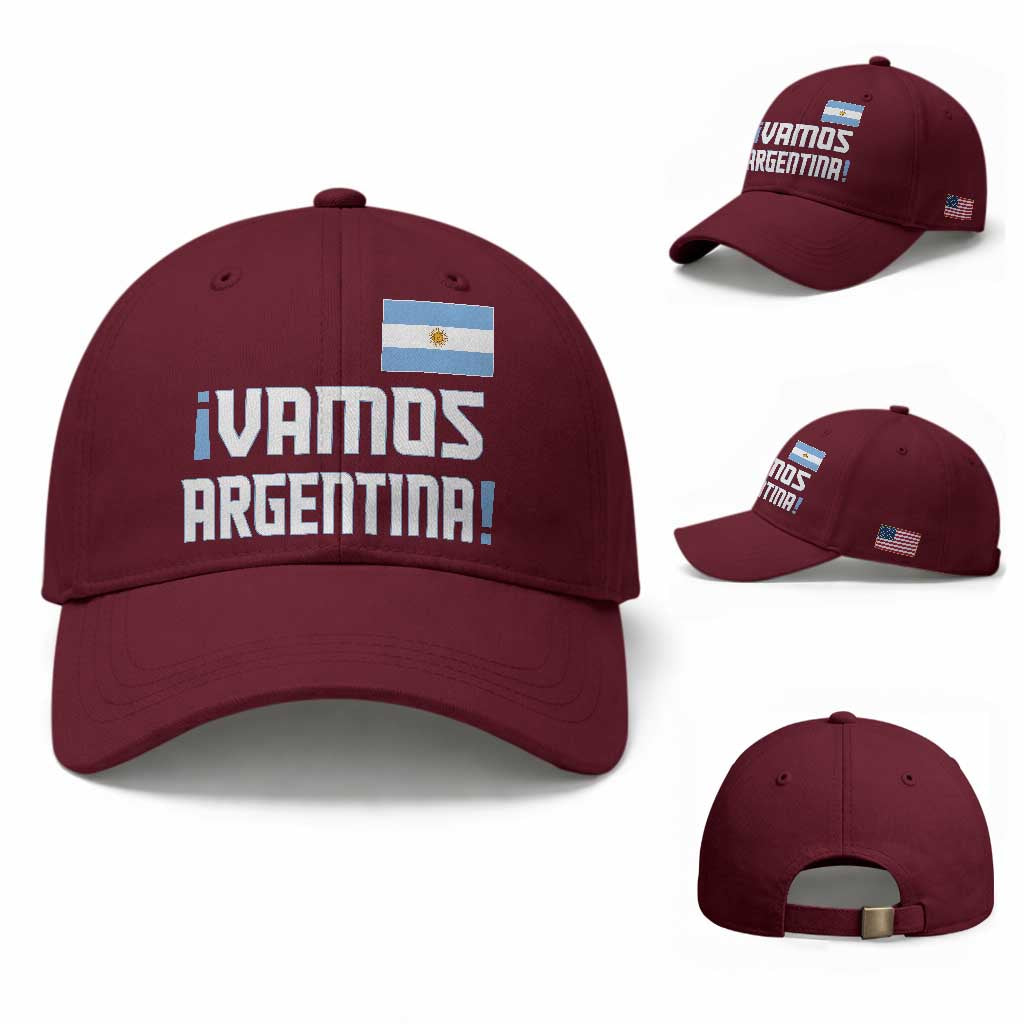 Vamos Argentina Baseball Cap Sol De May Argentinian Flag National Pride