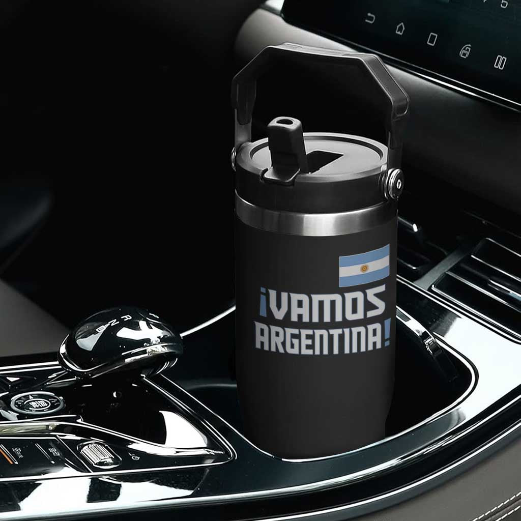 Vamos Argentina Flip Straw Tumbler Sol De May Argentinian Flag National Pride