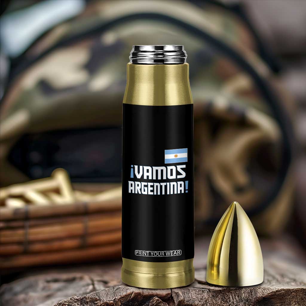 Vamos Argentina Bullet Tumbler Sol De May Argentinian Flag National Pride