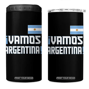 Vamos Argentina 4 in 1 Can Cooler Tumbler Sol De May Argentinian Flag National Pride