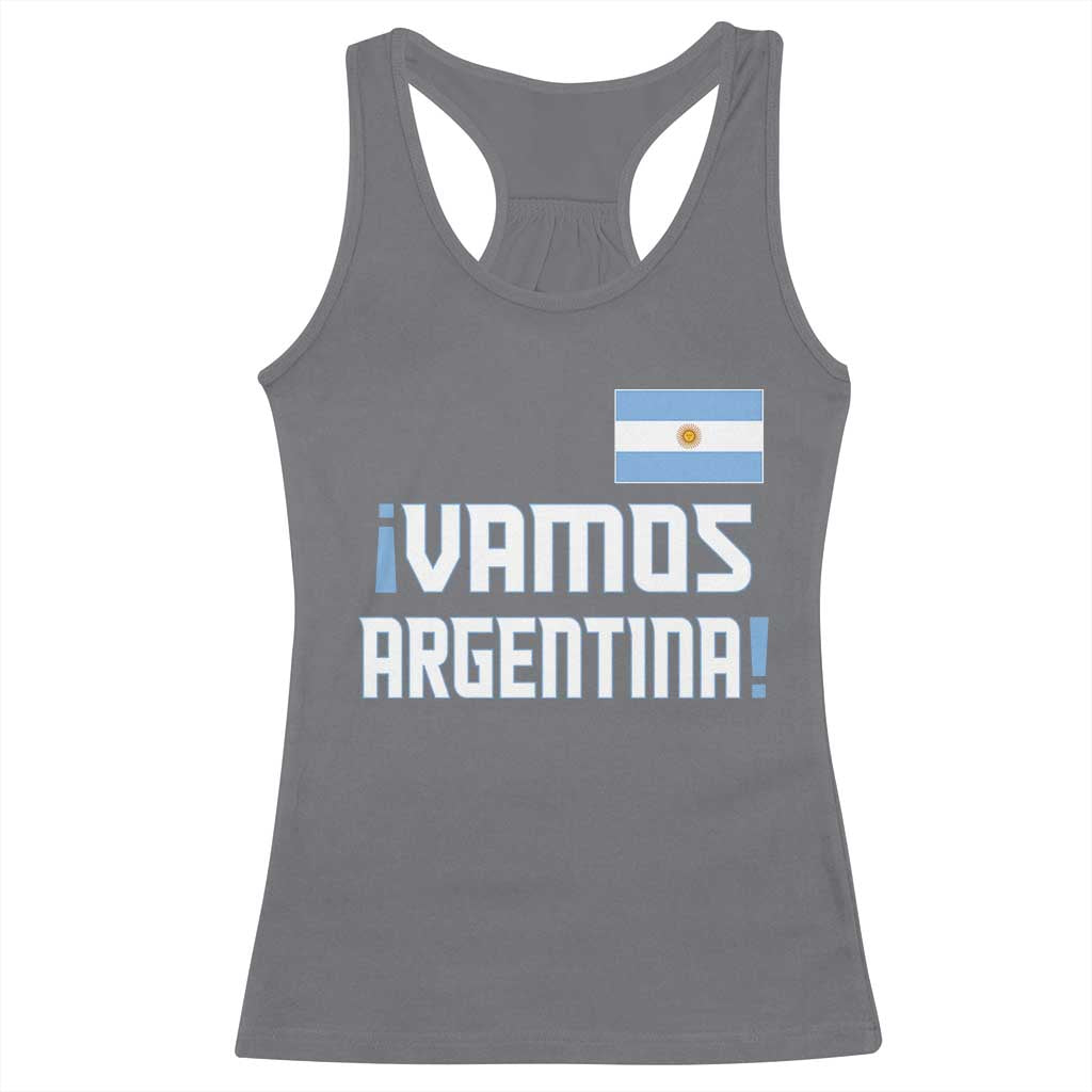 Vamos Argentina Racerback Tank Top Sol De May Argentinian Flag National Pride