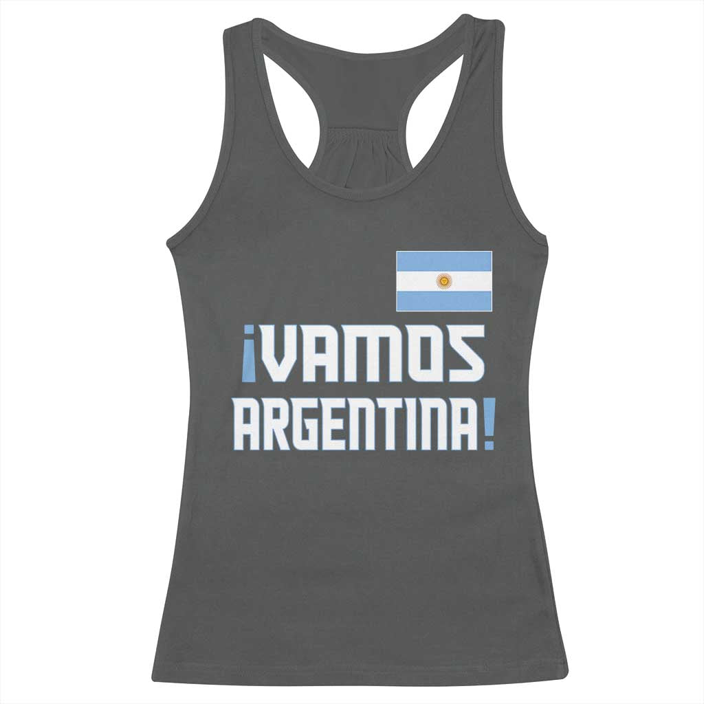 Vamos Argentina Racerback Tank Top Sol De May Argentinian Flag National Pride
