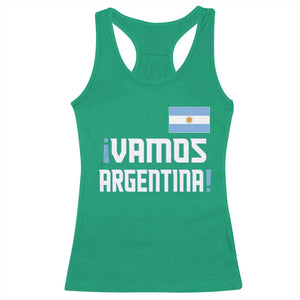 Vamos Argentina Racerback Tank Top Sol De May Argentinian Flag National Pride