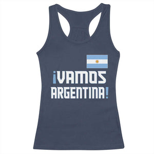 Vamos Argentina Racerback Tank Top Sol De May Argentinian Flag National Pride