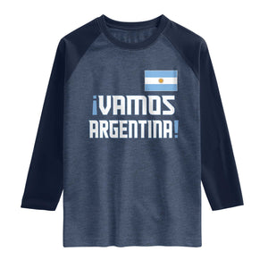 Vamos Argentina Raglan Shirt Sol De May Argentinian Flag National Pride