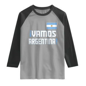 Vamos Argentina Raglan Shirt Sol De May Argentinian Flag National Pride