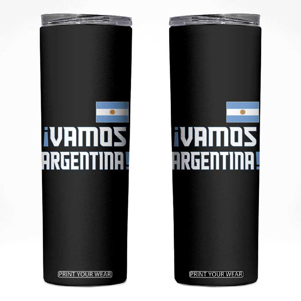 Vamos Argentina Skinny Tumbler Sol De May Argentinian Flag National Pride