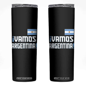 Vamos Argentina Skinny Tumbler Sol De May Argentinian Flag National Pride