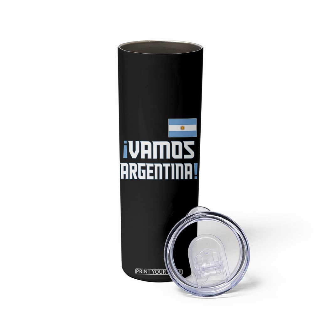 Vamos Argentina Skinny Tumbler Sol De May Argentinian Flag National Pride