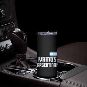 Vamos Argentina Skinny Tumbler Sol De May Argentinian Flag National Pride