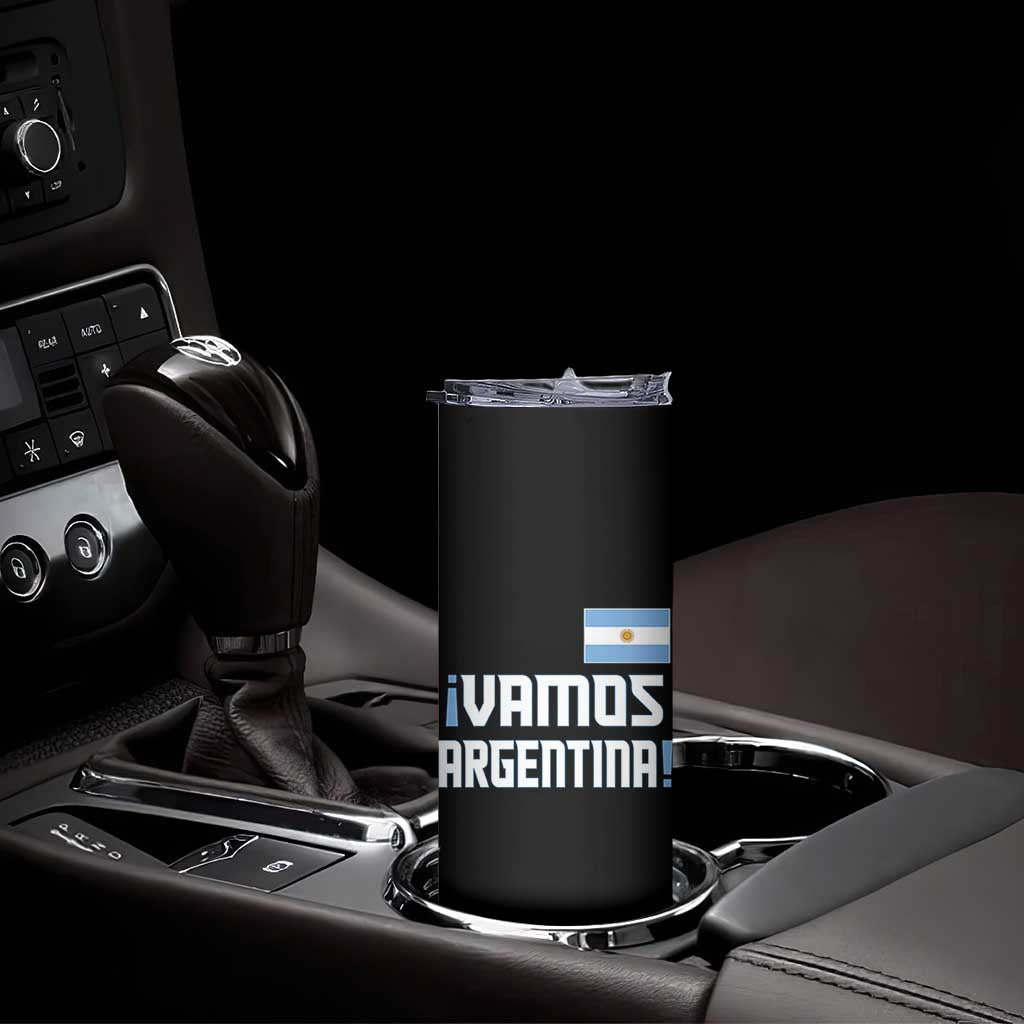 Vamos Argentina Skinny Tumbler Sol De May Argentinian Flag National Pride