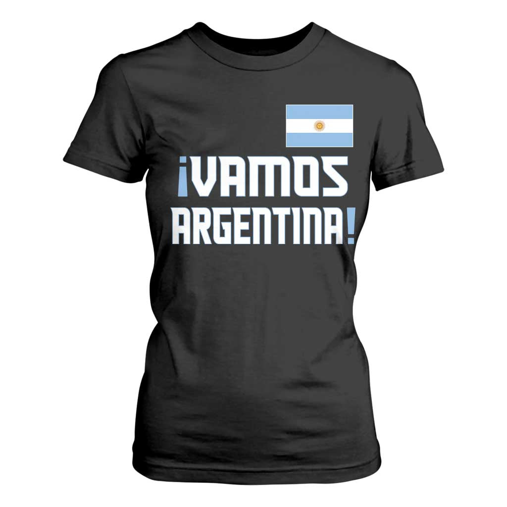 Vamos Argentina T Shirt For Women Sol De May Argentinian Flag National Pride