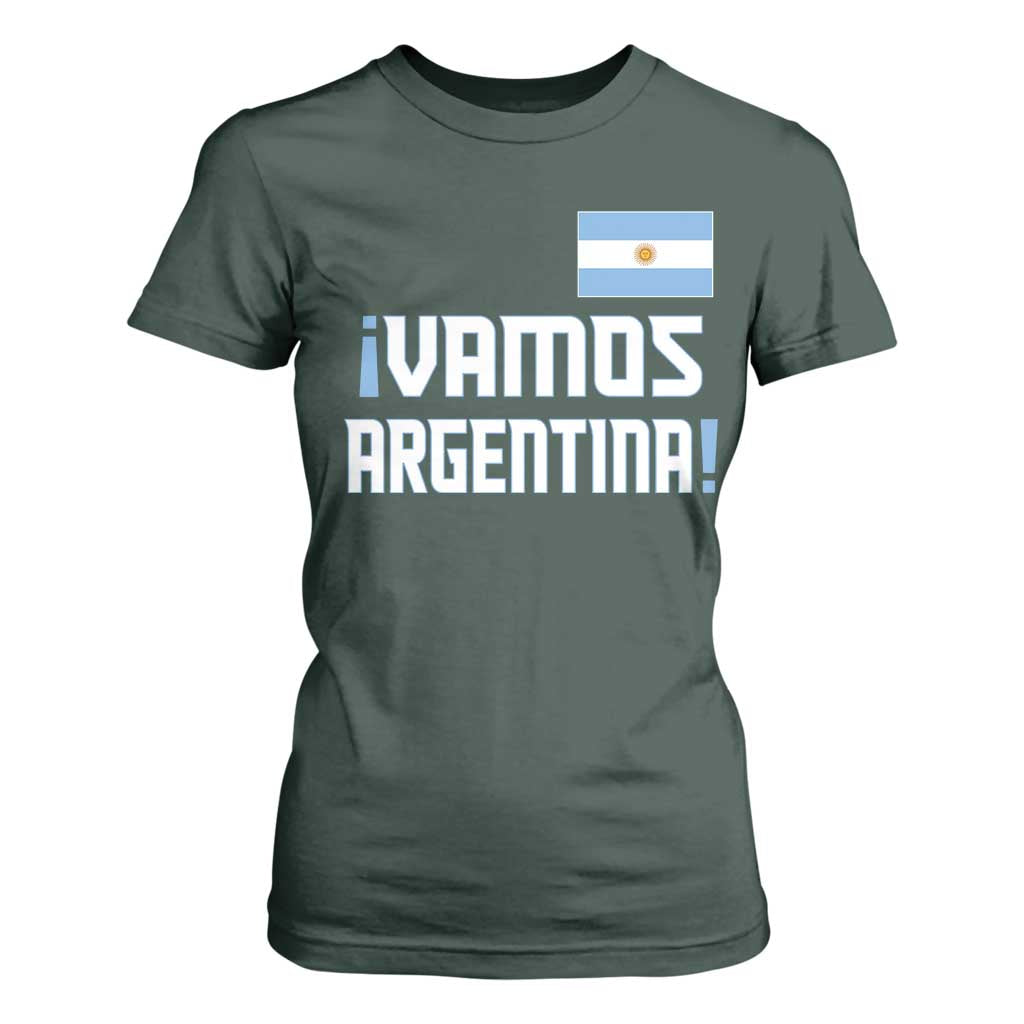 Vamos Argentina T Shirt For Women Sol De May Argentinian Flag National Pride