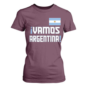 Vamos Argentina T Shirt For Women Sol De May Argentinian Flag National Pride