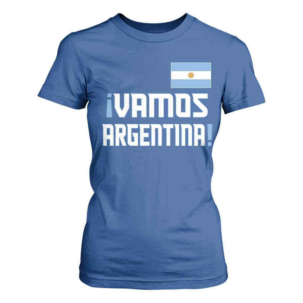 Vamos Argentina T Shirt For Women Sol De May Argentinian Flag National Pride