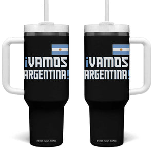 Vamos Argentina Tumbler With Handle Sol De May Argentinian Flag National Pride