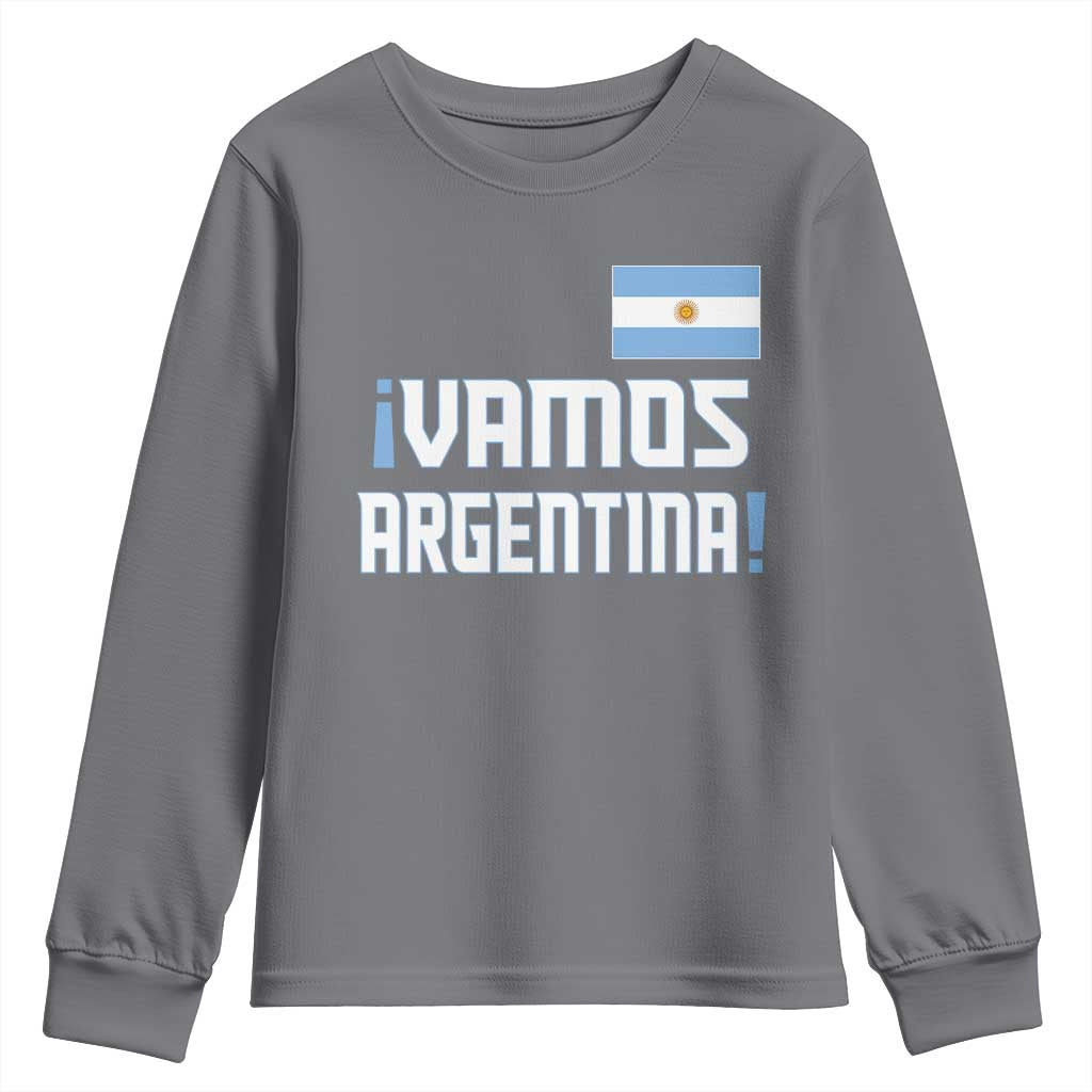 Vamos Argentina Youth Sweatshirt Sol De May Argentinian Flag National Pride
