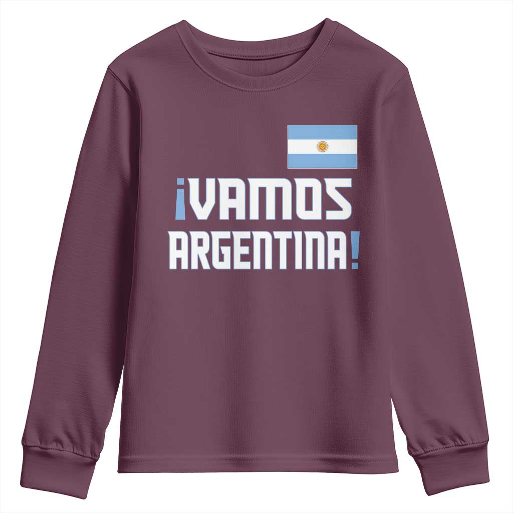 Vamos Argentina Youth Sweatshirt Sol De May Argentinian Flag National Pride